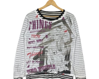 Anime Strange Heaven FullPrint Tshirt Langarm Streifen T-Shirt