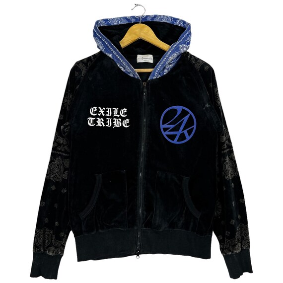 24 Karat Japan Exile Tribe Hoodie Paisley Sweatshirt - Etsy