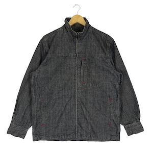 Sacsny Yohji Yamamoto denim Jeans Zipper jacket