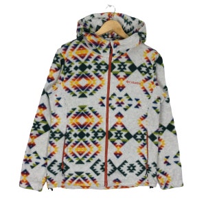 Columbia Sportswear Sweater Outdoor Zipper Fleece Multicolor Small Size