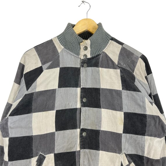 Creator checked varsity button jacket - image 2