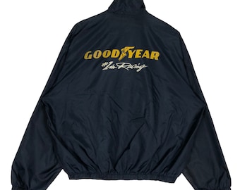Good year lichte jas groot logo trui volledige ritssluiting grote maat