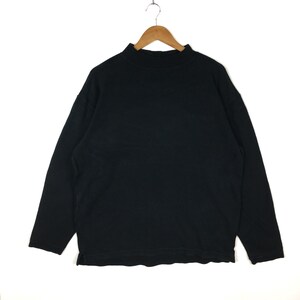 Vintage 90s CHAMPION Sweatshirt Champion Script Black Colour Large Size Pullover Jumper Hip Hop Lo Life Swag