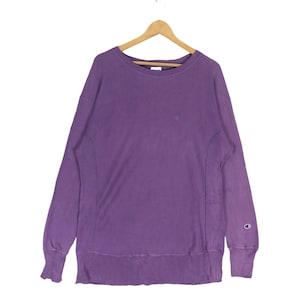 Sweatshirt Small logo vintage champion Made In Usa Colour Purple Sweatshirt Crewneck