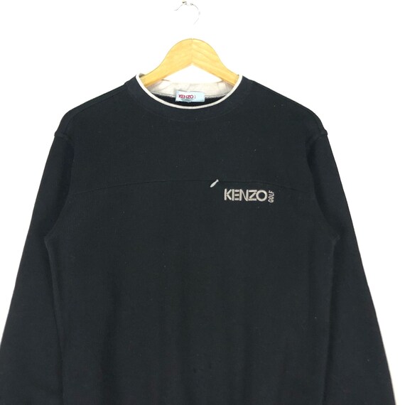 トップス KENZO GOLF sweat trainer tops M Vintage Kenzo Golf White Half Zipper Sweater Large Kenzo