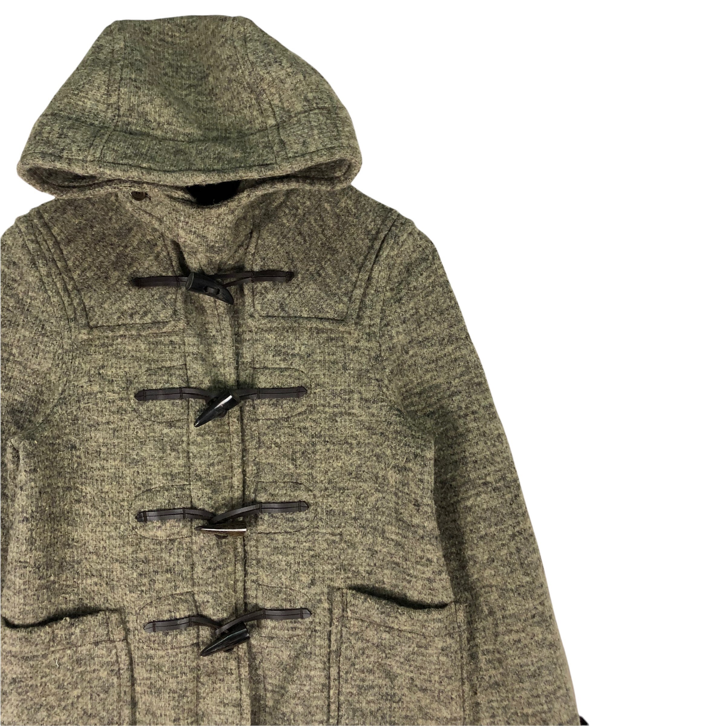Gloverall Hoodie Wool Duffle Coat Toggle Button Jacket England - Etsy