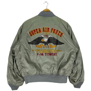 Vintage MA 1 Flieger Kater Bomber Jacke