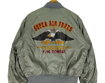 Chaqueta universitaria estilo bomber MA 1 Flyer Tomcat vintage