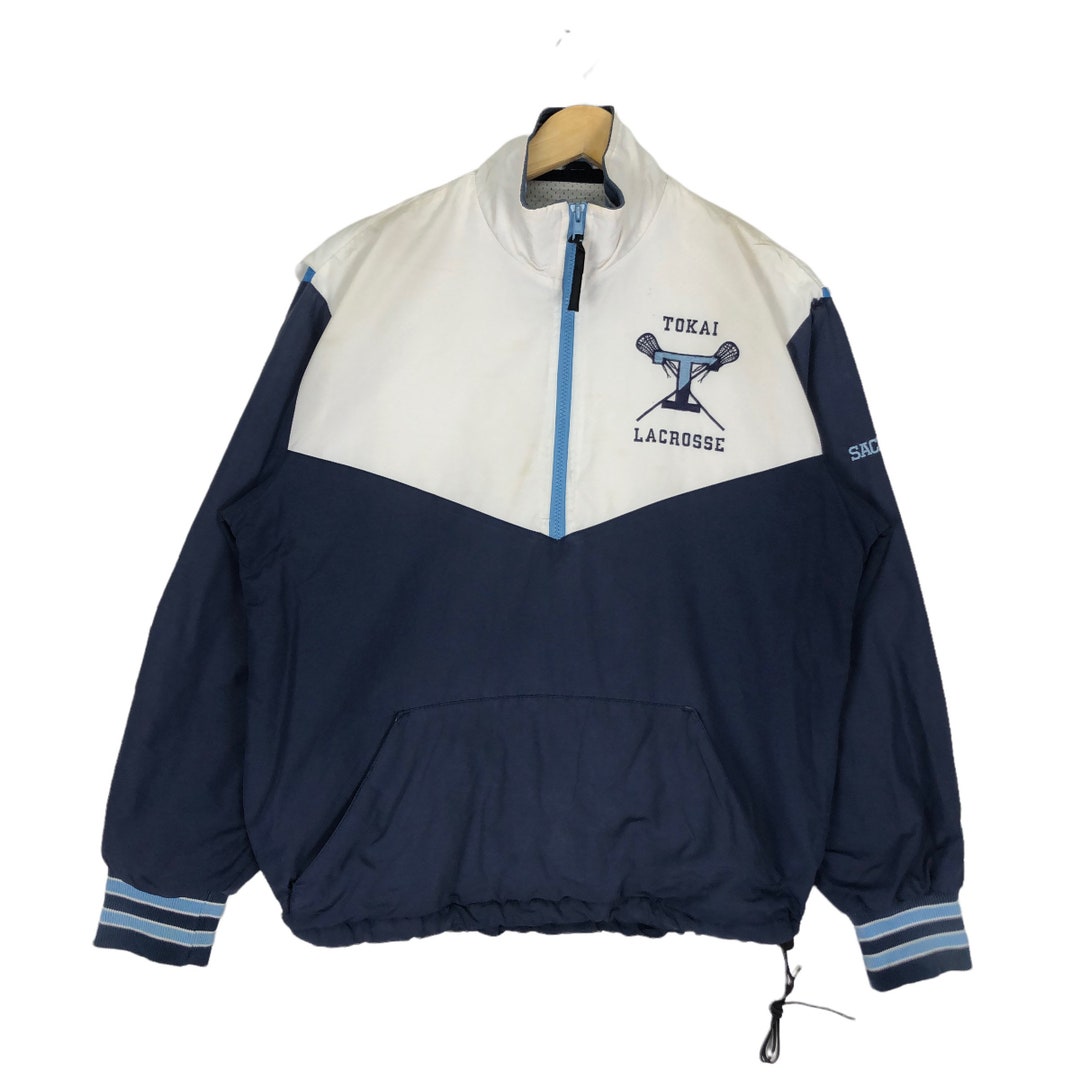Vintage Tokai Lacrosse Navy Lightweight Jacket Full Zipper Multi 