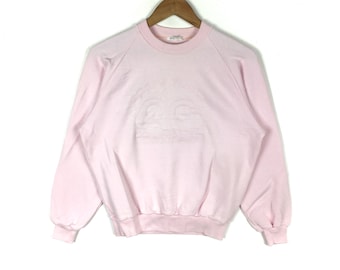 COURREGES Sports Crewneck Sweatshirt Big Logo Embroidery Pullover Jumper