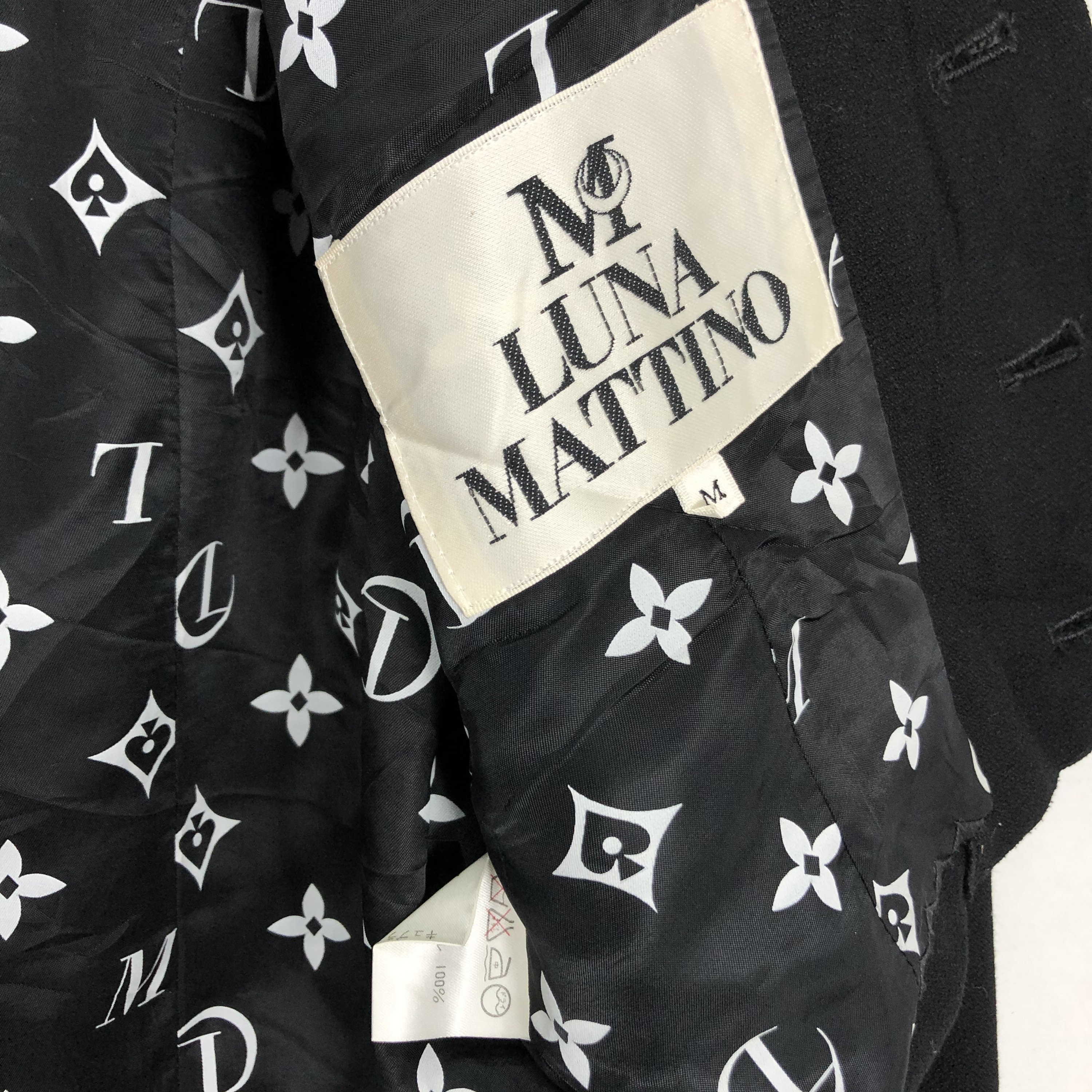 Luna Mattino Cropped Button Monogram Inside Jacket - Etsy