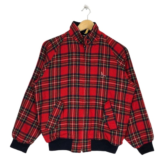 Vintage Troy Bros Tartan Harrington Jacket - Etsy