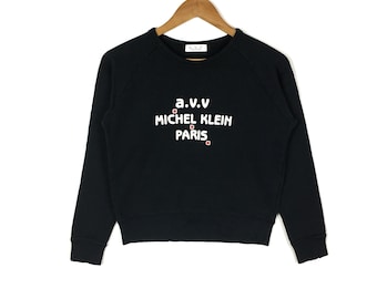 Michel Klein Paris a.v.v. Sweatshirts Spellout Big Logo Printed Femme Vêtements Pulls