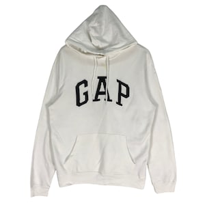 Gap Biglogo Spellout Hoodie Kanye West Sweatshirt White Colour Size Medium