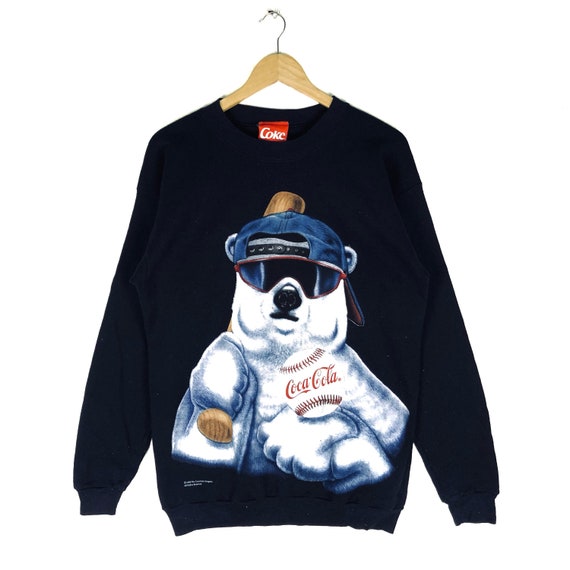 Blue coca cola sweatshirt outlet