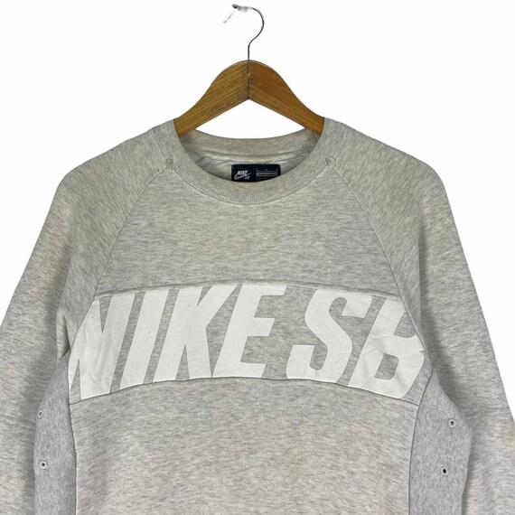 Nike SB Sweatshirt Nike Swoosh Big Logo Skateboard Skate Pullover Jumper Nike Jacket Grey Colour Medium Size Sportswear Streetwear Casualwea Etsy