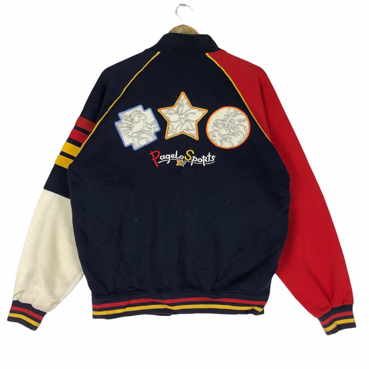 PAGELO Sweatshirt Crewneck Big Logo Spellout Multicolour Pullover  