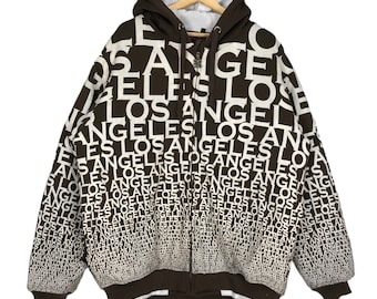 Los Angeles Spellout Full Print Hoodie Sweatshirts