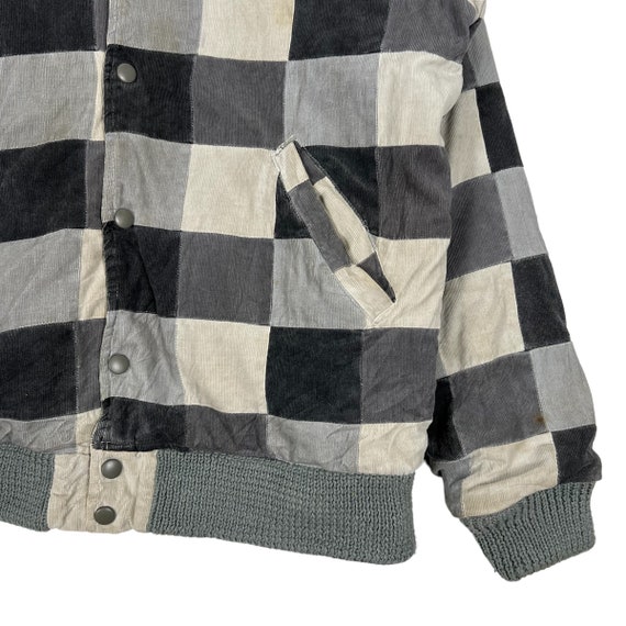 Creator checked varsity button jacket - image 4