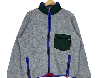 Gray bear fleece deep pile singlePocket jacket LikePatagonia