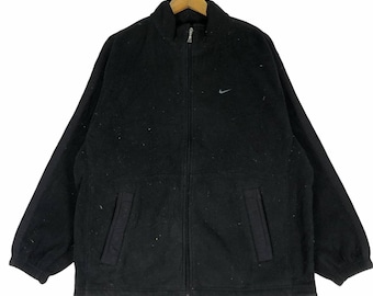Vintage 90s Nike Fleece Pullover: Swoosh Logo, Large
