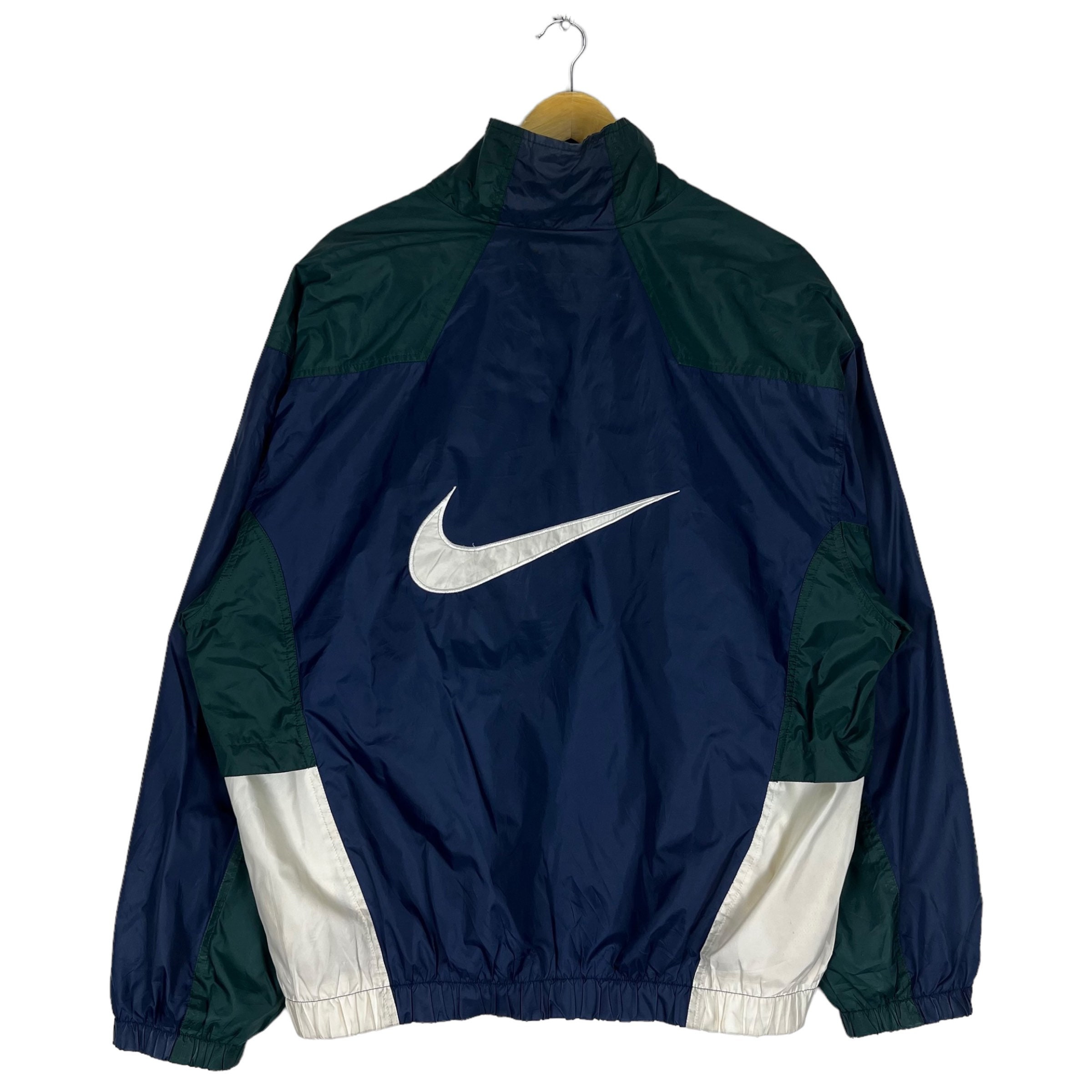 Vintage Nike Center Swoosh Windbreaker Jacket - Etsy Vintage Nike Center Swoosh Windbreaker Jacket - Etsy