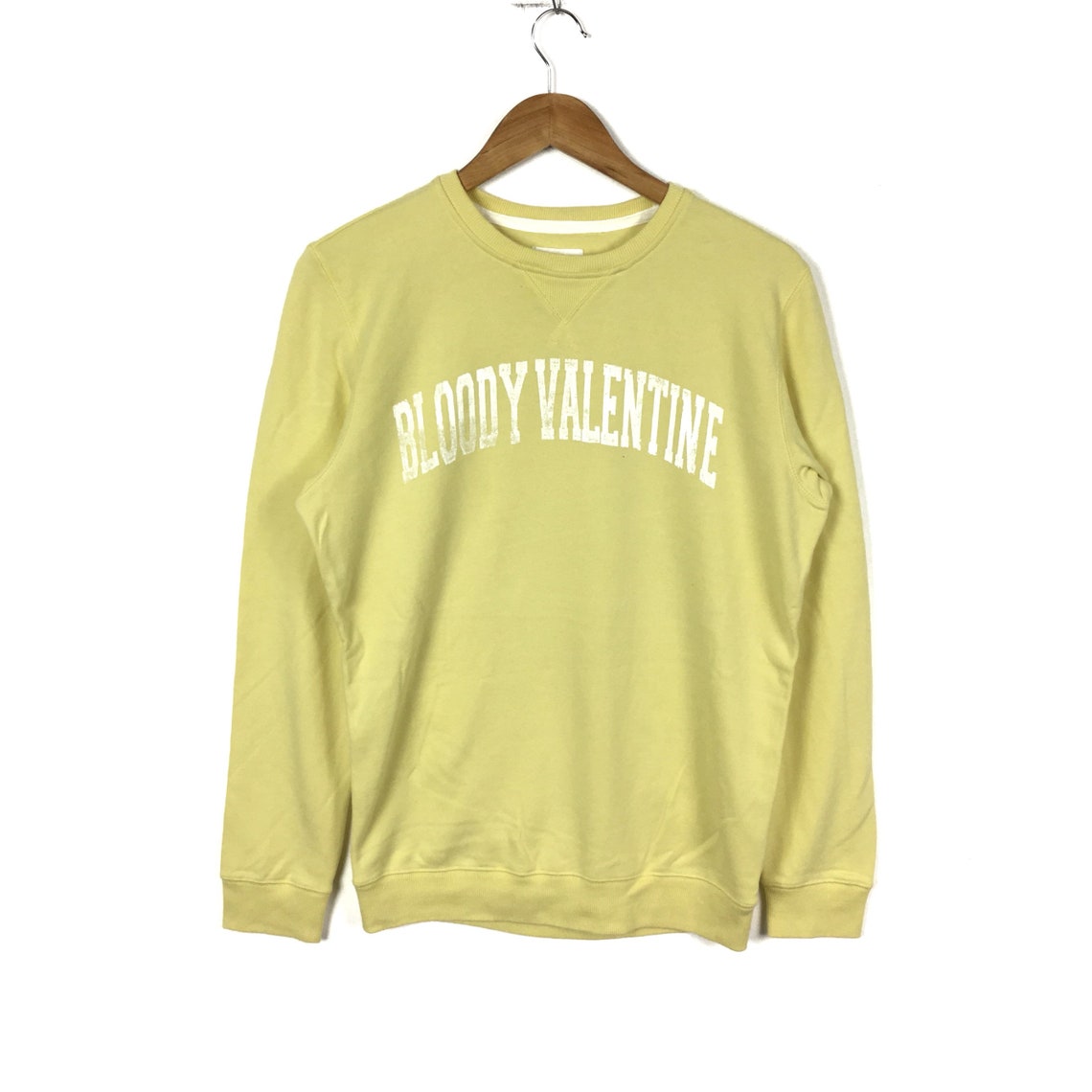 BLOODY VALENTINE Sweatshirt Crewneck Plst Light Yellow - Etsy Singapore