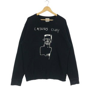 cassius clay jean michel basquit sweatshirt crewneck