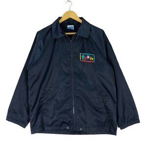 Pooh Disney Cartoon Big Logo Windbreaker Zipper Jacket