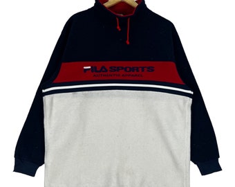 Sudadera Fila de polar con cuello redondo y bloques de color