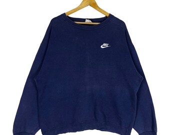 90s Nike Swoosh Small Logo Pullover Crewneck Sweatshirt