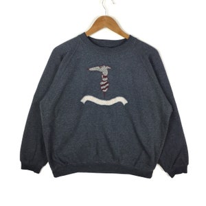TRUSSARDI Sweatshirt Trussardi Big Logo Spellout Embroidery Black Colour Pullover Large Size Jumper Designer Branded Casual Fashion Clothing