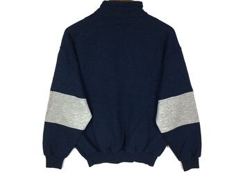 PRO KEDS Small Logo Half Zipper Sweatshirt Blueblack Colour