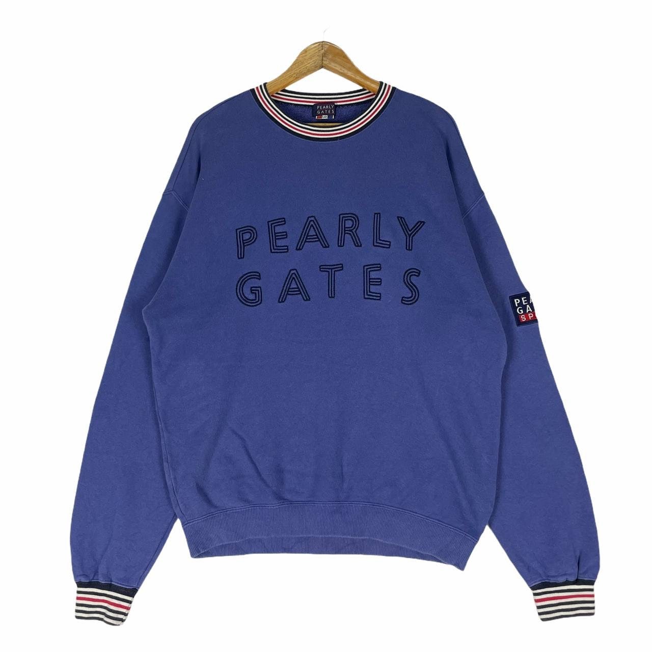 Pearly Gates Sweatshirt Crewneck Big Logo Ringer Tennis Golf