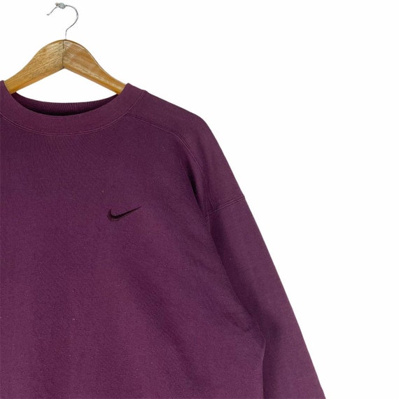 Vintage 90s Nike Sweatshirt Nike Swoosh Small Log… - image 3