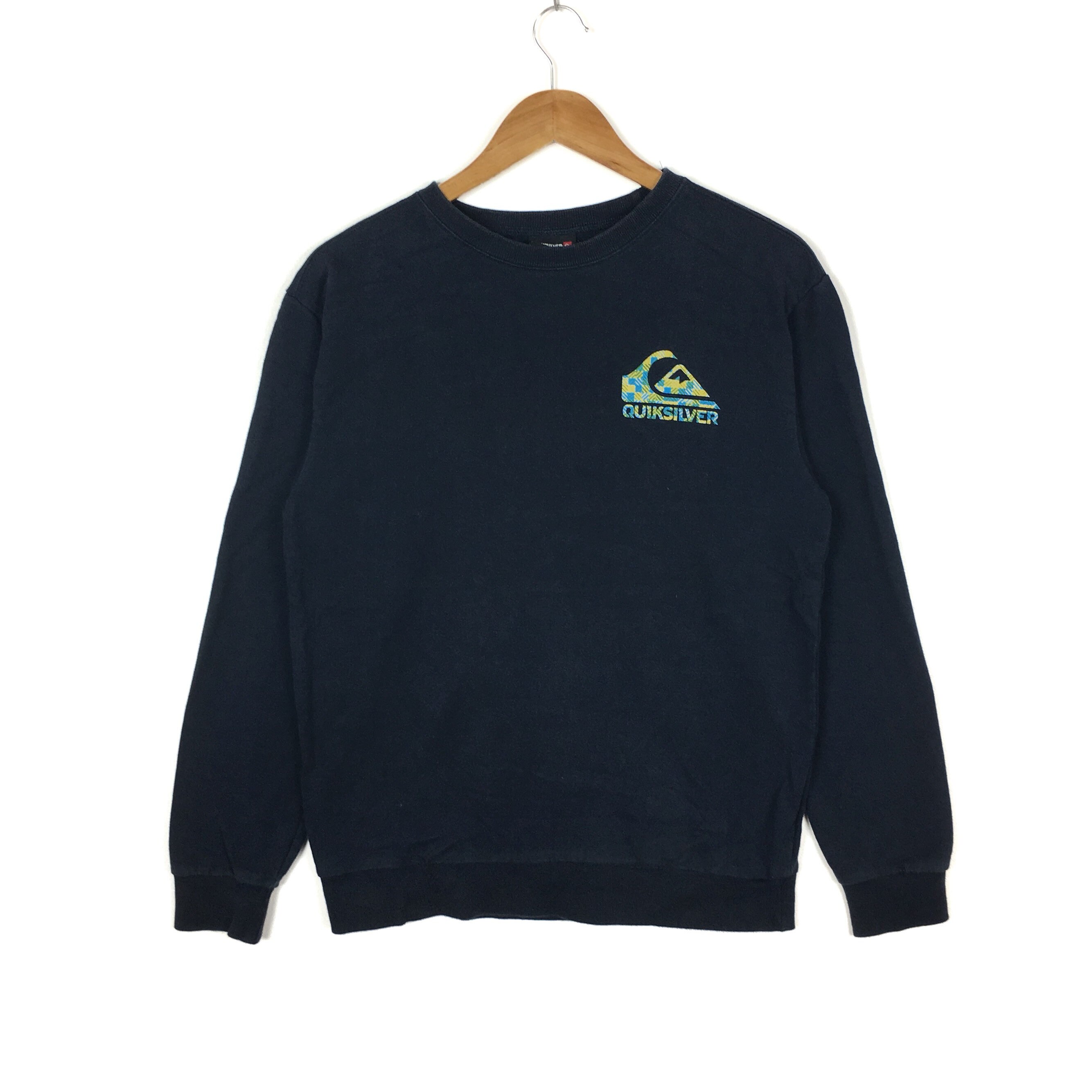 Quiksilver Men's Salt Water Crew Pullover Sweatshirt, Black