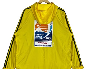 Adidas Japan Fifa Toyota Windbreaker Jacket Full Zipper Yellow - Etsy