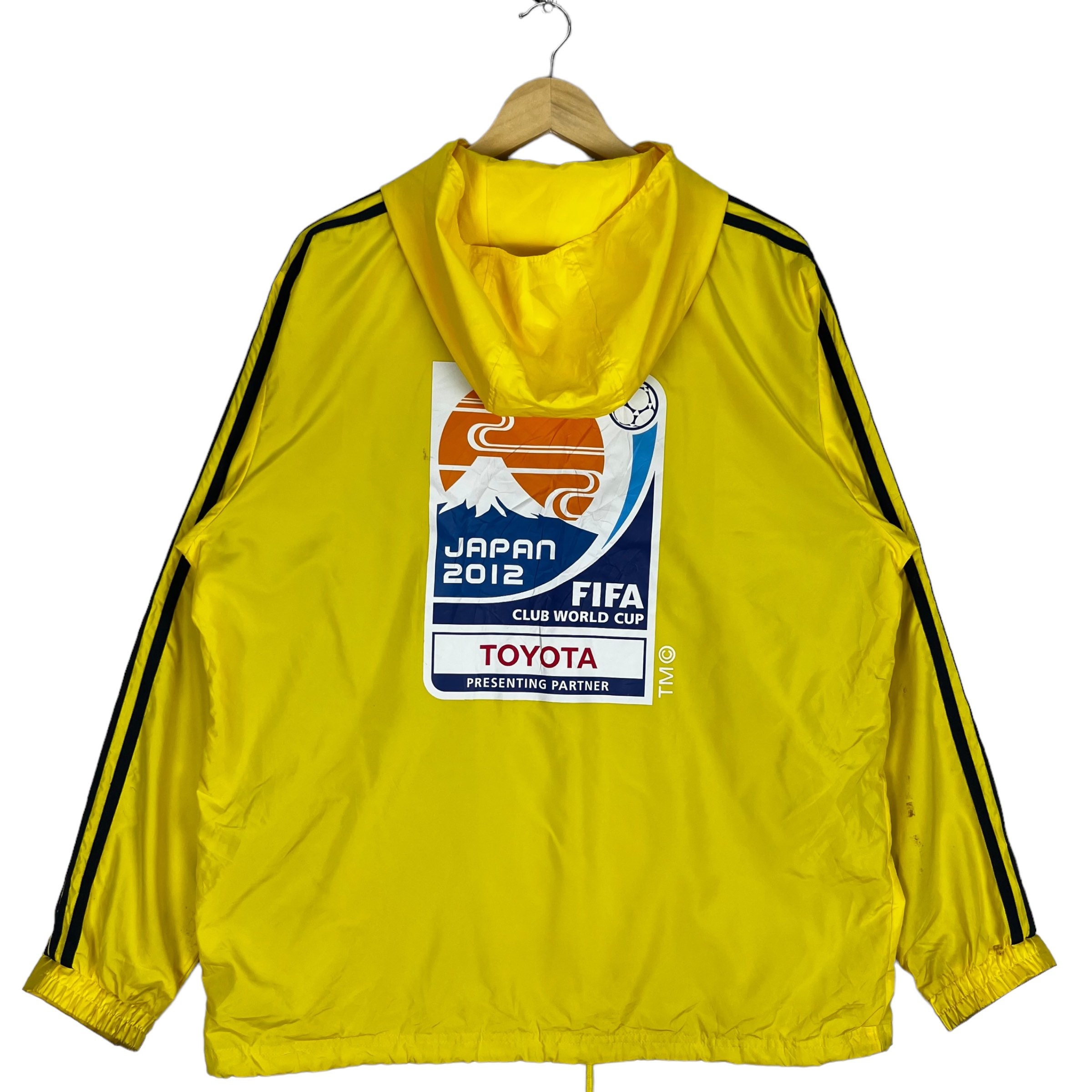 Adidas Japan Fifa Toyota Windbreaker Jacket Full Zipper Yellow - Etsy