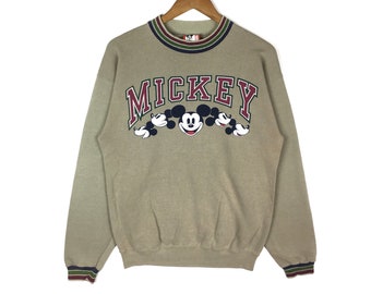 Sudadera vintage de Mickey Mouse de los 90 con el logo grande de Disney