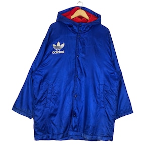 Vintage adidas trefoil big logo coach Button jacket