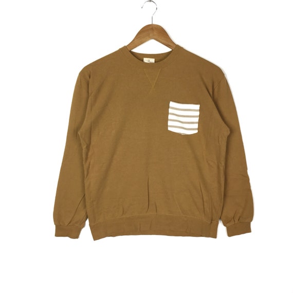Nano Universe Japanese Brand Fashion Single Pocket Pullover Nano Universe Japanese Brand Fashion Single Pocket Pullover