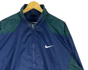 Vintage Nike Center Swoosh Windbreaker Jacket - Etsy
