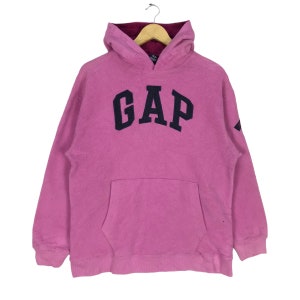 Gap Fleece Spellout Hoodie Sweatshirt Crewneck Sweater pink Colour Size Medium