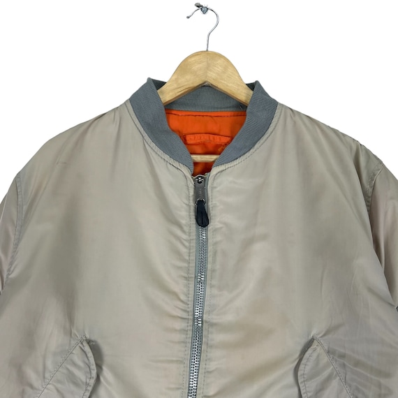 Military MA-1 flyer bomber zipper jacket - image 2