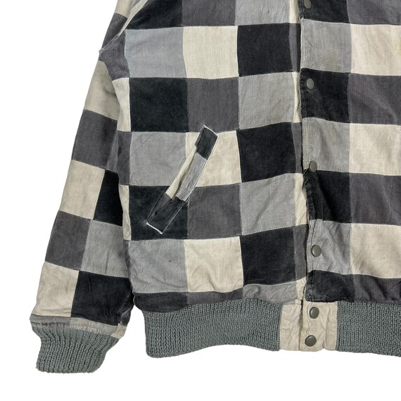 Creator checked varsity button jacket - image 3
