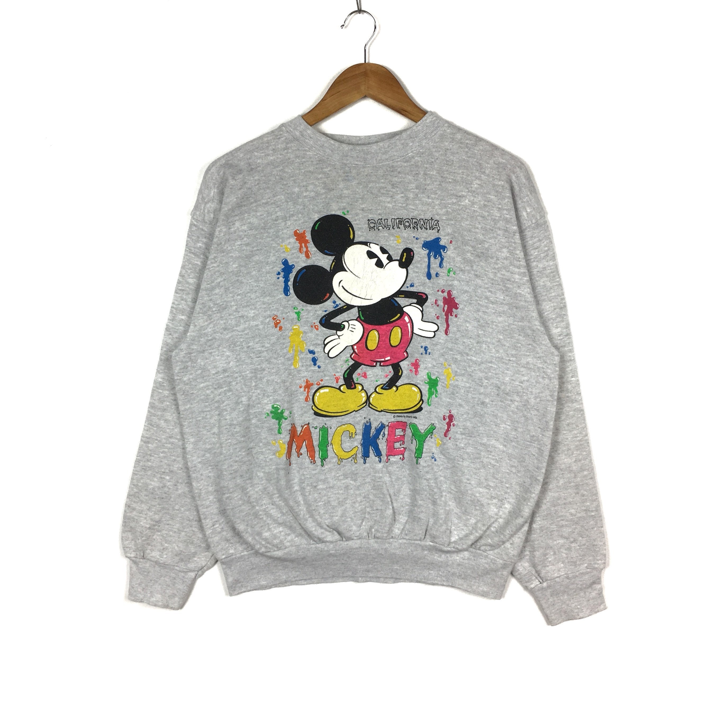 mickey mouse sweatshirt grey