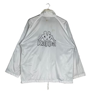 Vtg kappa side tape windbreaker jacket