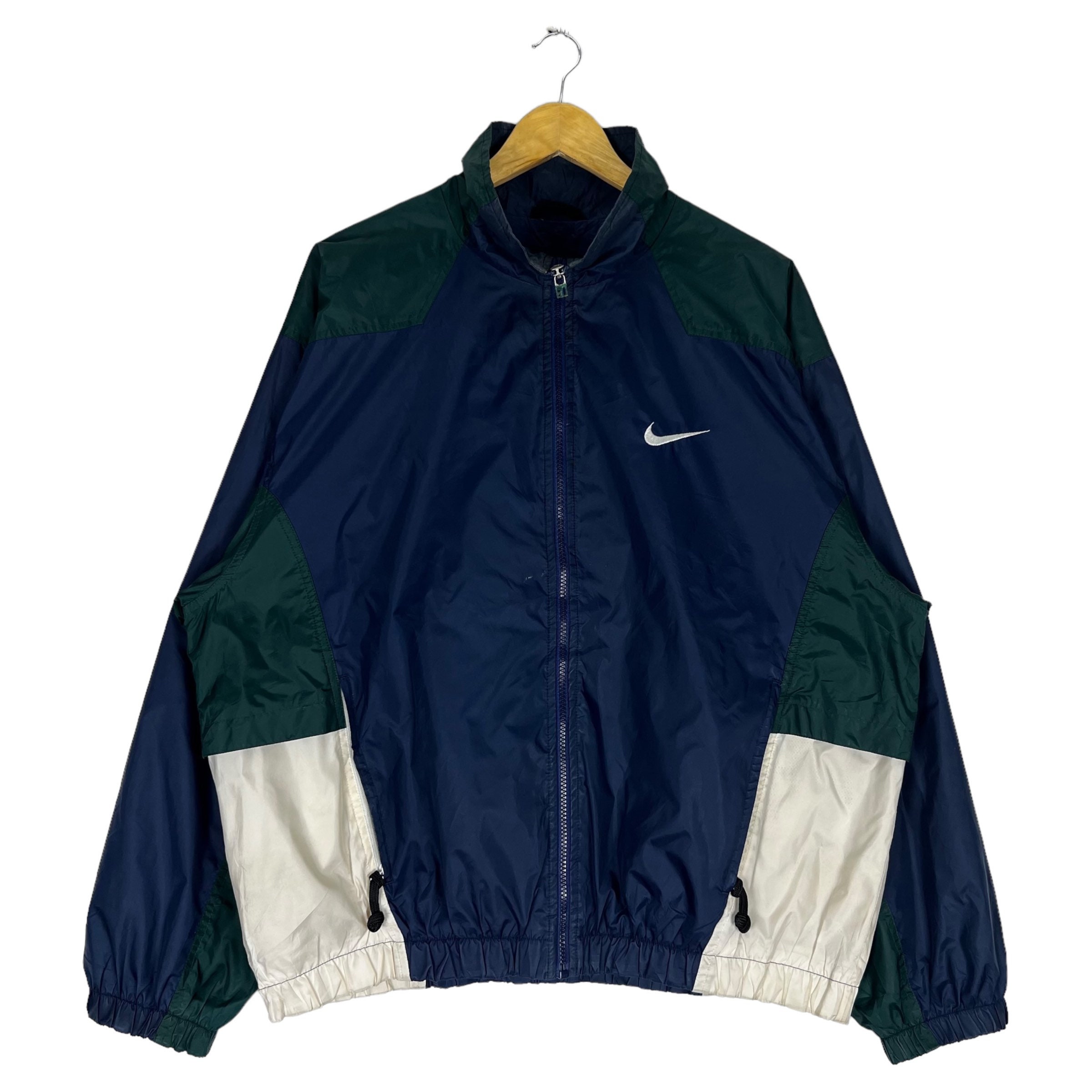 Vintage Nike Center Swoosh Windbreaker Jacket - Etsy