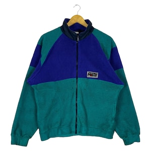Vintage Montbell outdoor colour block zipper jacket