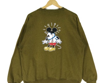 Vintage 90s Mickey Mouse Unlimited Disney Cartoon Network Crewneck Sweatshirt Size Medium